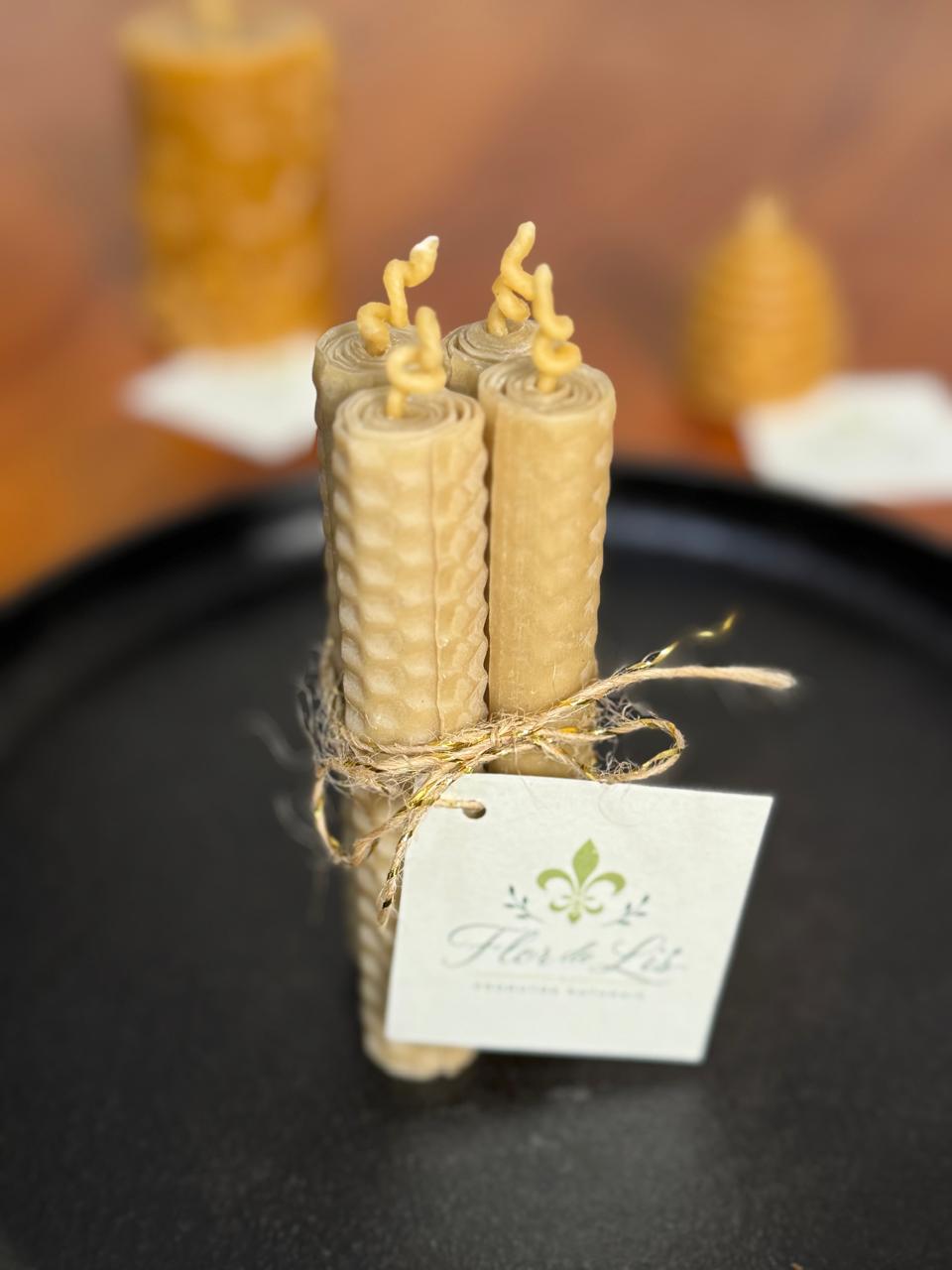 Kit 4 velas pequenas (10 cm)